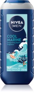 NIVEA MEN Cool Marine gel de douche corps et cheveux 250 ml