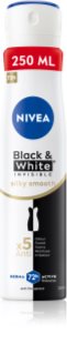 NIVEA Black & White Invisible Silky Smooth spray anti-transpirant pour femme