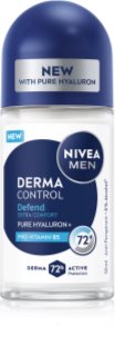 NIVEA MEN Derma Control Defend Antitranspirant Deoroller für Herren 50 ml