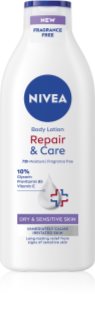 NIVEA Repair & Care Sensitive Rahustav kehapiim kuivale ja tundlikule nahale 400 ml