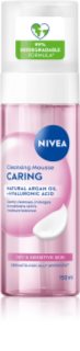 NIVEA Caring arctisztító hab száraz és érzékeny bőrre 150 ml