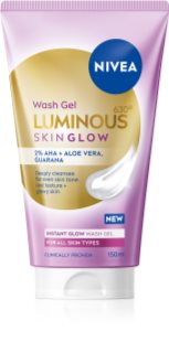 NIVEA Luminous Skin Glow gel facial de limpeza para pele radiante 150 ml
