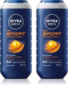 NIVEA MEN Sport Kropsvask til mænd Økonomipakke