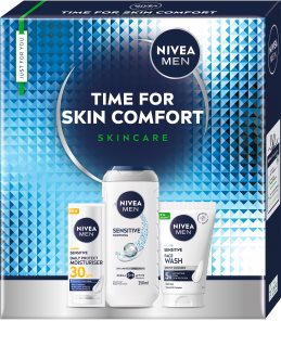 NIVEA MEN Time for Skin Comfort Geschenkset Für Gesicht und Körper