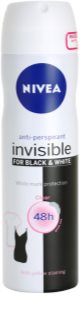 Nivea Invisible Black & White Clear anti-transpirant en spray pour femme 150 ml