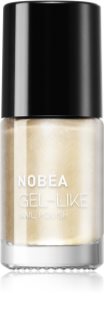 NOBEA Metal Gel-like Nail Polish lakier do paznokci z żelowym efektem odcień Pearl #N17 6 ml