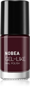 NOBEA Day-to-Day Gel-like Nail Polish lak na nehty s gelovým efektem odstín Almost black #N18 6 ml