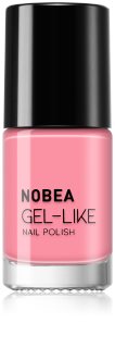NOBEA Day-to-Day Gel-like Nail Polish lak na nehty s gelovým efektem odstín Pink rosé #N02 6 ml
