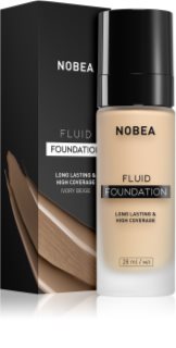 NOBEA Day-to-Day Fluid Foundation long-lasting foundation shade 02 Ivory beige 28 ml