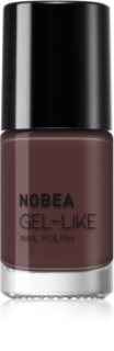 NOBEA Day-to-Day Gel-like Nail Polish lak na nechty s gélovým efektom odtieň Chocolate Mocha 6 ml
