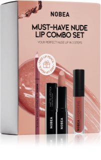 NOBEA Day-to-Day Must-have Nude Lip Combo Set Geschenkset für Lippen