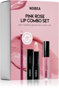 NOBEA Day-to-Day Pink Rose Lip Combo Set gift set for lips