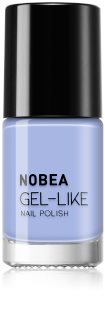 NOBEA Day-to-Day Gel-like Nail Polish lak na nehty s gelovým efektem odstín Sky blue #N44 6 ml