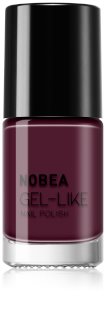 NOBEA Day-to-Day Gel-like Nail Polish lak na nehty s gelovým efektem odstín Maroon red #N46 6 ml
