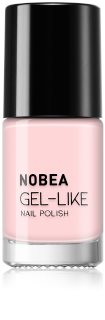 NOBEA Day-to-Day Gel-like Nail Polish Geeliefektiga küünelakk varjund Mademoiselle nude #N48 6 ml