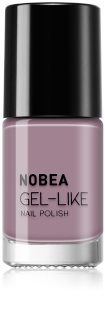 NOBEA Day-to-Day Gel-like Nail Polish Gel-Effect Nail Varnish shade Thistle purple #N54 6 ml