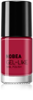 NOBEA Day-to-Day Gel-like Nail Polish lak na nehty s gelovým efektem odstín Red passion #N56 6 ml
