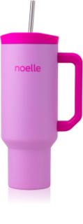 Noelle Tumbler stainless steel tumbler with straw Pink 1 pc