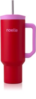 Noelle Tumbler stainless steel tumbler with straw Red 1 pc
