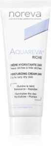 Noreva Aquareva Rich Moisturizing Cream 24h výživný krém pro intenzivní hydrataci 40 ml