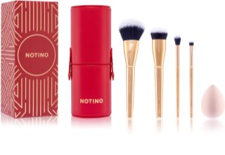 Notino Gift Set Make-up Brushes and Sponge Gift Set makeup brush set with a pouch