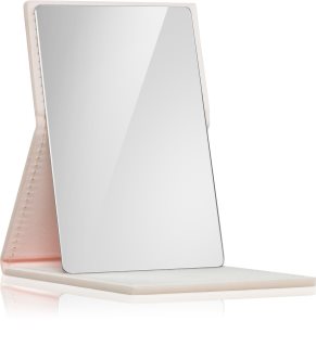 Notino Mirrors Compact Mirror kozmetično ogledalce Leatherette Beige 1 kos