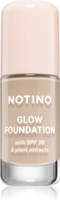 Notino Foundation Glow foundation with SPF 50 & plant extracts maquillaje con efecto iluminador SPF 50 01 Fair Neutral 30 ml