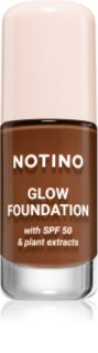 Notino Foundation Glow foundation with SPF 50 & plant extracts fondotinta illuminante SPF 50 03 Deep Warm 30 ml