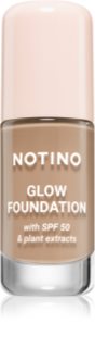 Notino Foundation Glow foundation with SPF 50 & plant extracts Illuminerande foundation SPF 50 01 Light Medium Warm 30 ml