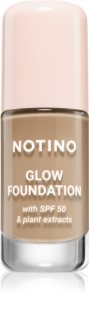 Notino Foundation Glow foundation with SPF 50 & plant extracts élénkítő make-up SPF 50 02 Light Medium Neutral 30 ml