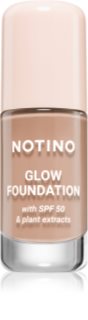 Notino Foundation Glow foundation with SPF 50 & plant extracts Lysende foundation SPF 50 01 Medium Deep Cool 30 ml