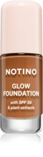 Notino Foundation Glow foundation with SPF 50 & plant extracts Lysende foundation SPF 50 01 Deep Cool 30 ml