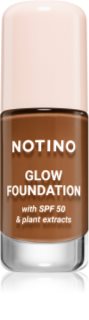 Notino Foundation Glow foundation with SPF 50 & plant extracts Lysende foundation SPF 50 01 Deep Neutral 30 ml