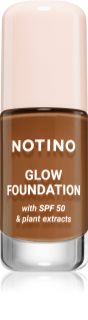Notino Foundation Glow foundation with SPF 50 & plant extracts Lysende foundation SPF 50 01 Deep Warm 30 ml