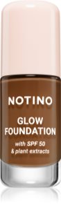 Notino Foundation Glow foundation with SPF 50 & plant extracts fondotinta illuminante SPF 50 02 Deep Warm 30 ml