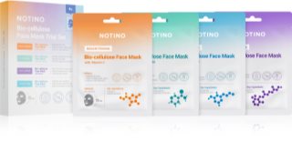 Notino Bio-cellulose Face Mask Trial Set tekstilinių veido kaukių rinkinys