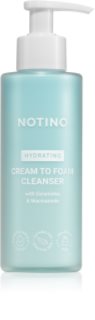 Notino Hydrating Cream to Foam Cleanser with Ceramides & Niacinamide nežna čistilna penasta krema z vlažilnim učinkom 190 ml