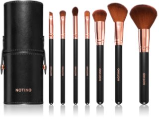 Notino Luxe Collection Brush set with cosmetic tube set de pensule cu husă