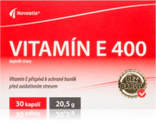 Noventis Vitamín E 400 kapsle pro ochranu před buněčným stresem 30 cps
