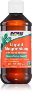 NOW Foods Liquid Magnesium magnez w płynie do wspomagania zdrowia układu nerwowego 237 ml