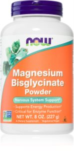 NOW Foods Magnesium Bisglycinate Powder proszek na prawidłową czynność układu nerwowego 227 g
