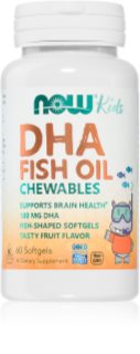 NOW Foods Kids DHA Fish Oil olej rybny dla dzieci 60 caps.