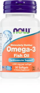 NOW Foods Omega-3 Fish Oil kapsułki do unormowania czynności układu krążenia 30 szt.