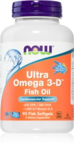 NOW Foods Ultra Omega 3-D™ Fish Oil kapsułki do unormowania czynności układu krążenia 90 szt.