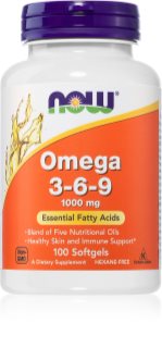 NOW Foods Omega 3-6-9 1000 mg wzmocnienie odporności 100 szt.
