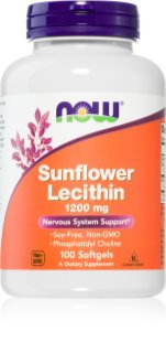NOW Foods Sunflower Lecithin kapsułki na prawidłową czynność układu nerwowego 100 caps.