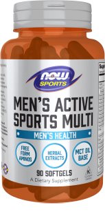 NOW Foods Men's Active Sports Multi kompleksowa multiwitamina dla mężczyzn 90 szt.