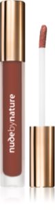 Nude by Nature Satin Liquid Lipstick Кремообразно червило със сатенено покритие цвят 10 Terracotta 3,75 мл.