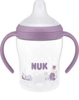 NUK Perfect Match Hippo opettelupullo lämpötilantarkistustoiminto 6m+ 150 ml