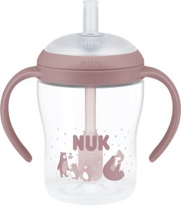 NUK Perfect Match Bear flaske med sugerør